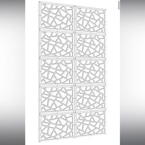 White Geometric Wall Panels